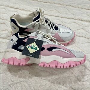 FILA - Pink, Cream, & Black Sneakers
